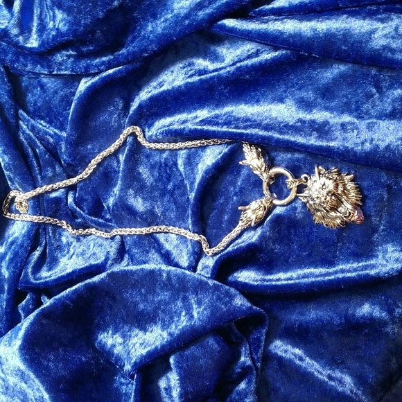 Wolf head Stainless Steel Pendant Flexible 24" Necklace Chain Unisex Gothic - Picture 2 of 15